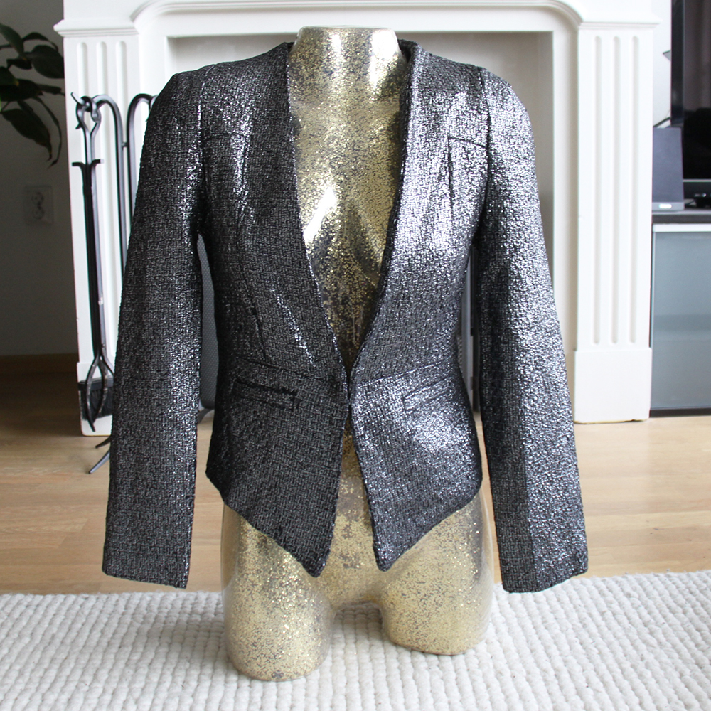 zilveren blazer